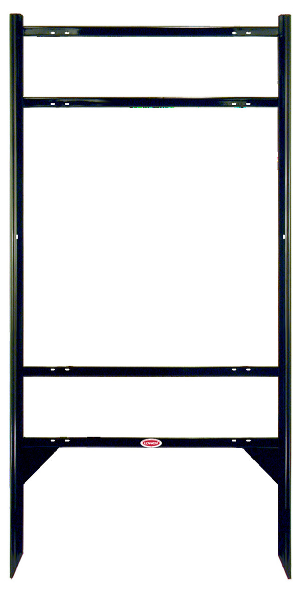 Angle Iron Frame with Two Rider Insert, 24h x 24w, Black